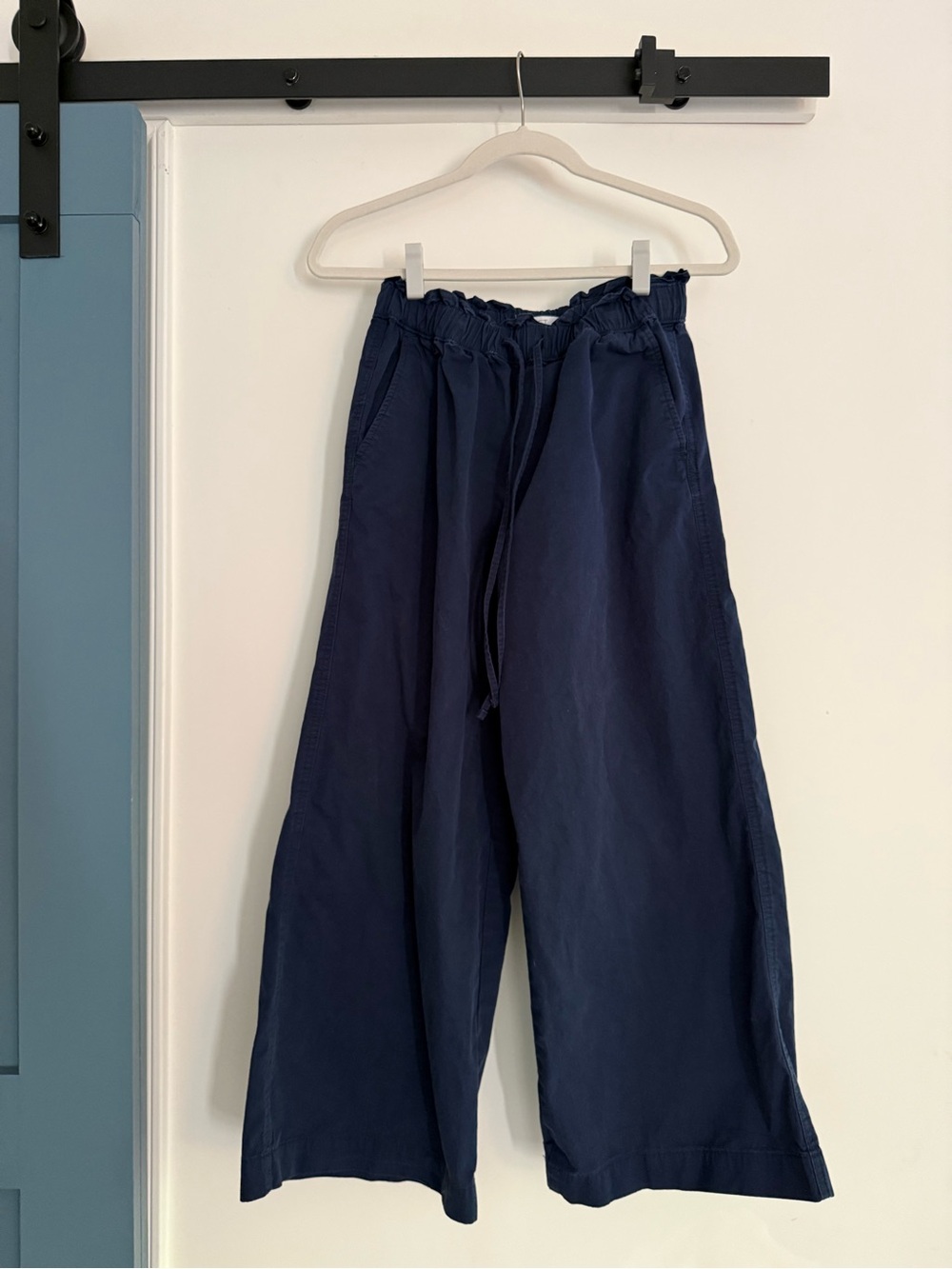 LOFT Dark Navy Elastic Waist Skirt